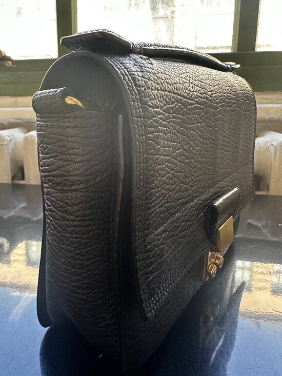 3.1 Phillip Lim Handbags - 3.1 PHILLIP LIM Black Textured Leather Mini Pashli Messenger Bag